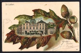 Passepartout-Lithographie St. Gallen, Po