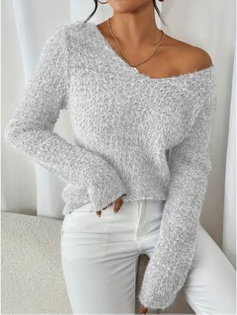 NEUER Strickpullover grau Gr. S - 225171