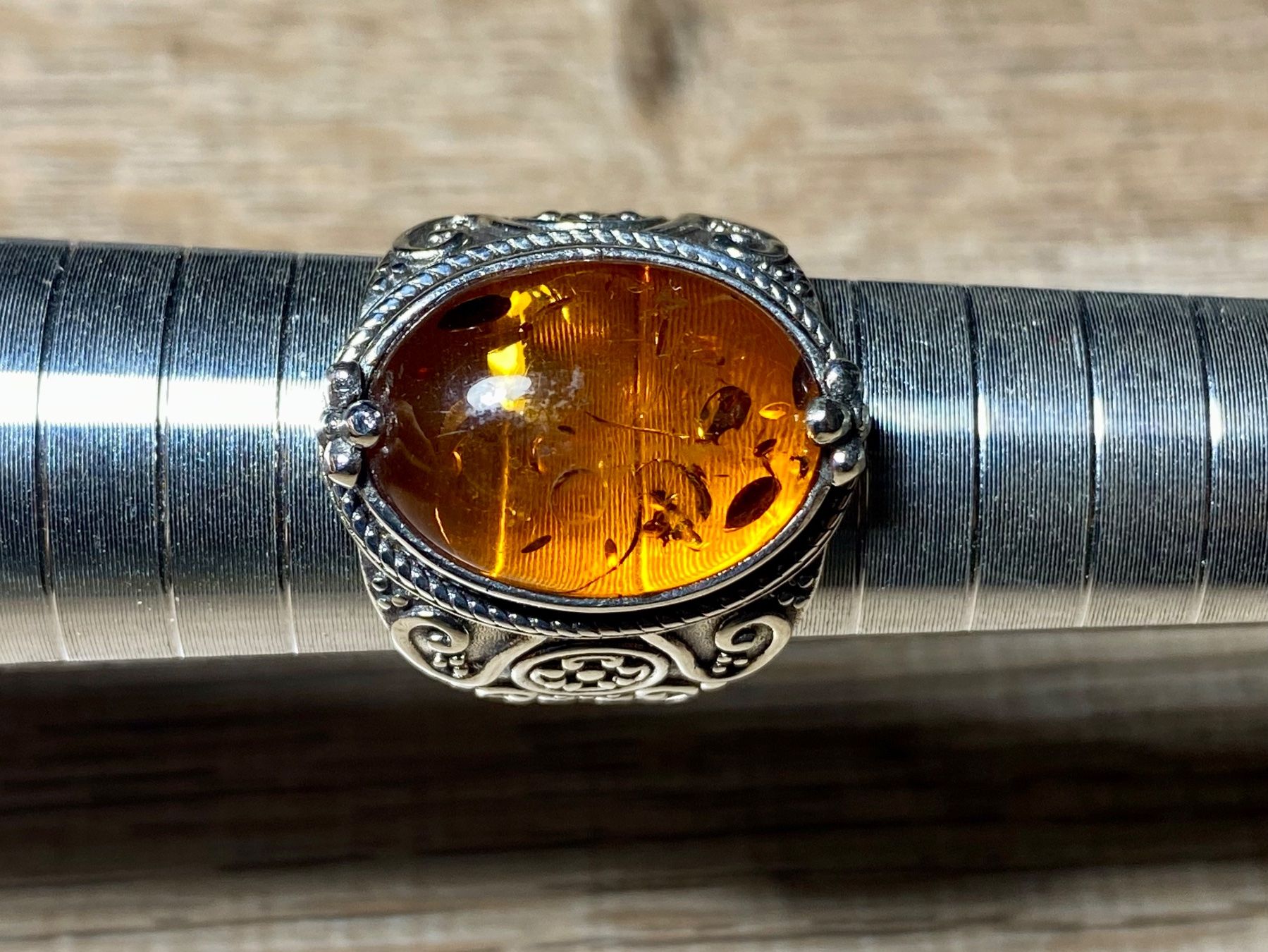 Ringe: Orientalischer Silber 925 Ring Cognac Bernstein – Neu und originalverpackt aus Laax von Kiki_Kingdom3 8