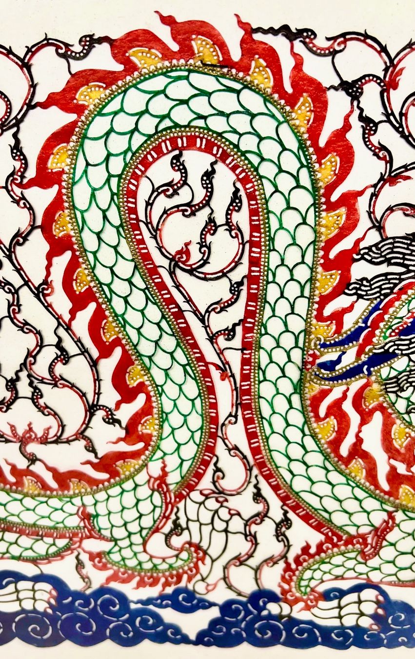 Grafica & Litografie: CHINESISCHE SCHERENSCHNITTKUNST: DRACHE – Nuovo (secondo la descrizione) da luzern venduto da Glieve 3