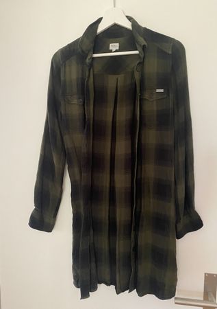 Hemdblusenkleid Pepe Jeans grün Grösse XS ungetragen