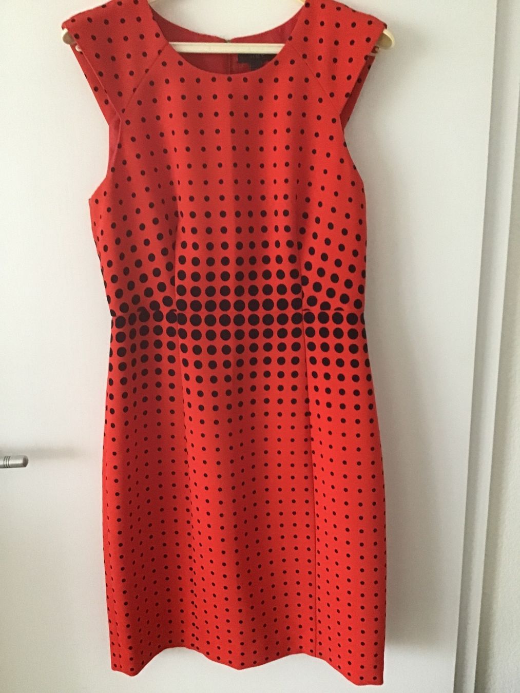 J.Crew Vestiti: KLEID J. CREW ROT MIT SCHWARZEN PUNKTEN GR.34/36 – Usato da Glattfelden venduto da ire_w6h2