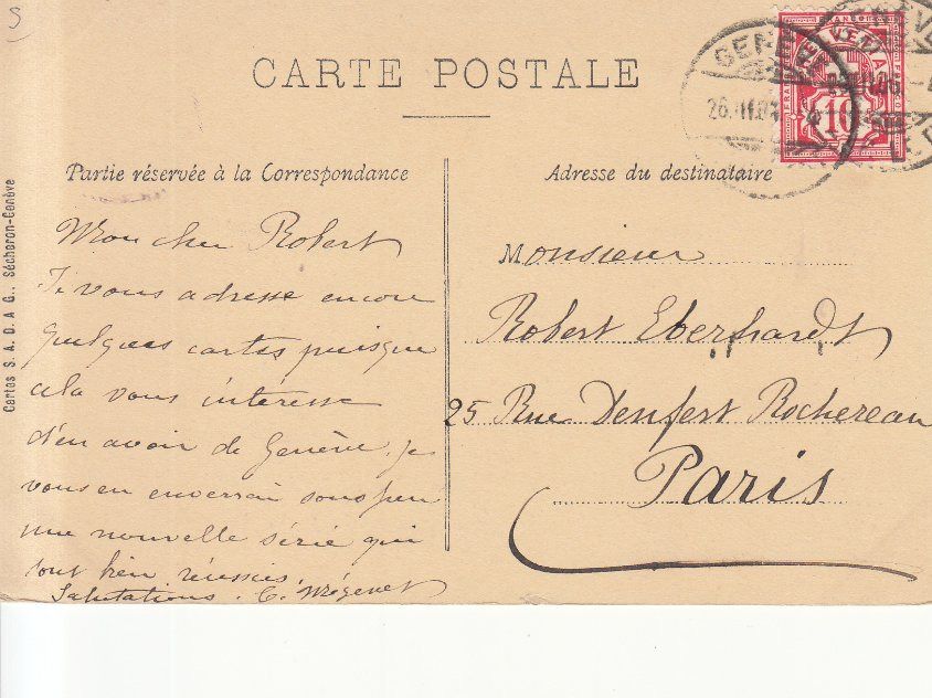 Cartoline postali: Genève 1906 – Usato da Bürglen TG venduto da StampGraf 1