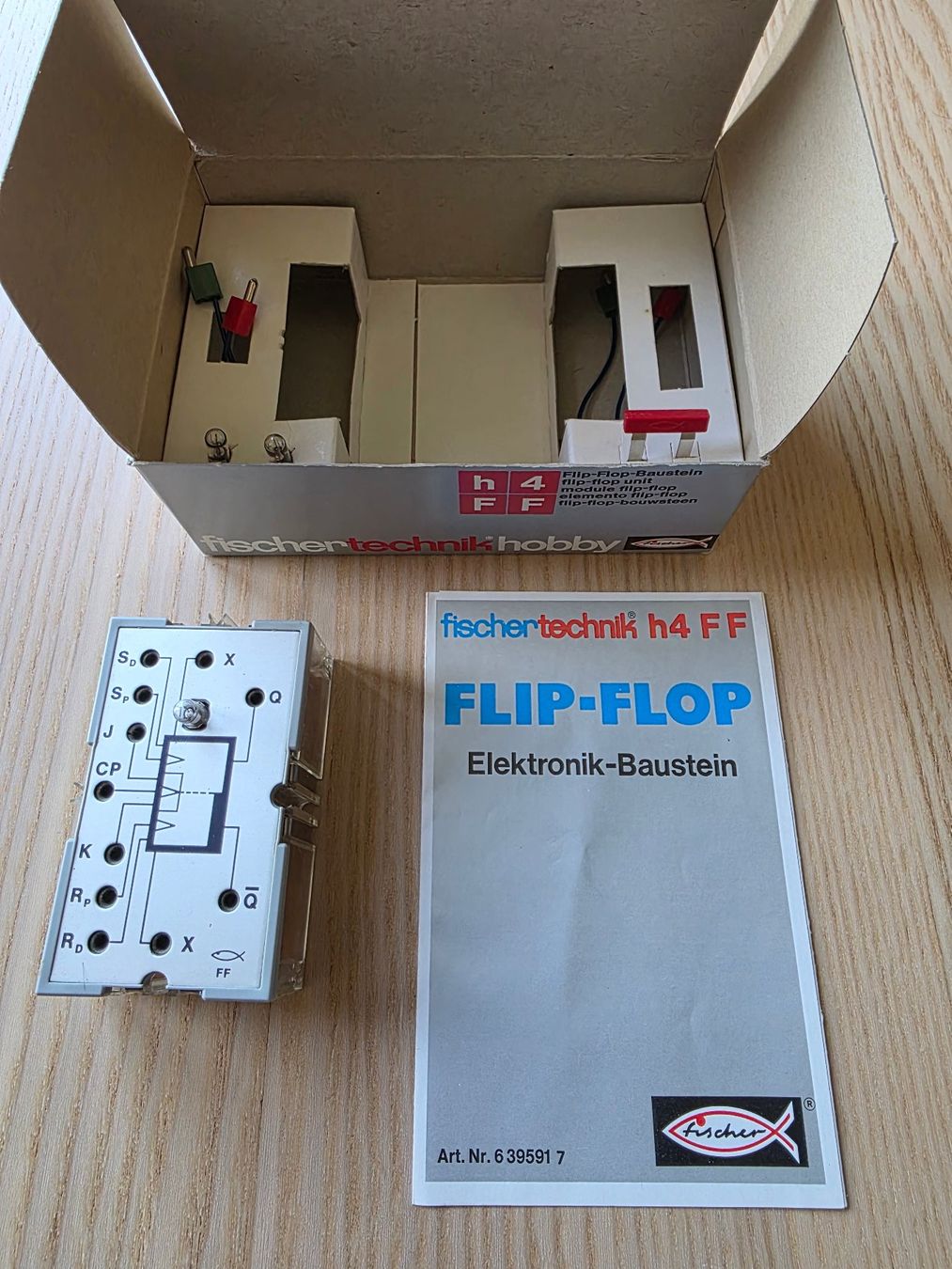 Fischer Kit di costruzioni: Fischertechnik Fischer Technik Flip Flop FF Silberling – Usato da Stein SG venduto da nxr_vzv9 2