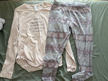 Skiny Pyjama lang Damen, Gr.38, rosa und grau