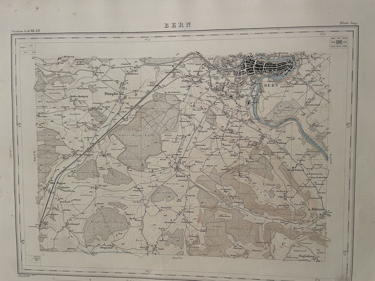 Cartine & Atlanti: Mappe mit über 80 Karten vom Kanton Bern – Usato da Zollikofen venduto da zollo2