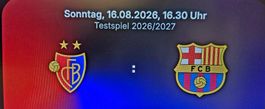 Fussball Testspiel FC Basel gegen FC Barcelona 16.08.2026