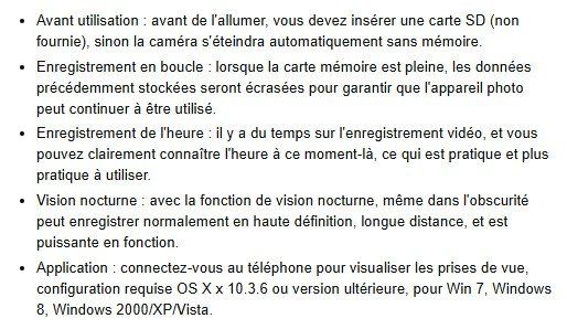Videocamere: 3 x Mini Caméra 1080P Caméra d'Action Intelligente – Usato da Neyruz FR venduto da pao_d6wq 3