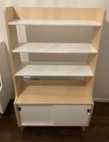 Kids bookshelf with storage, Scandinavian style 51 character