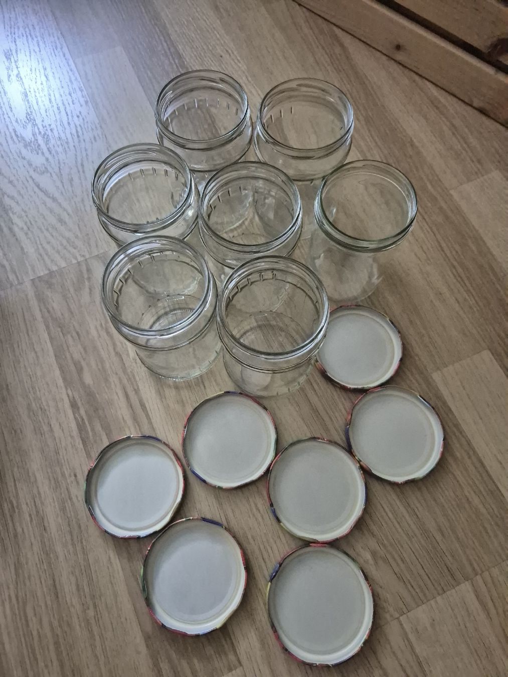 Behälter & Ähnliches: 7 Einmachgläser mit Deckel – Gebraucht aus Langenthal von Polarisstern 1