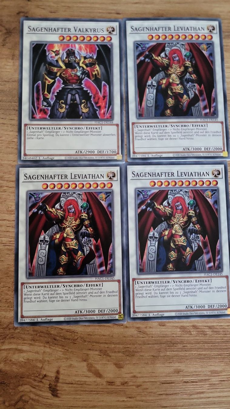 Yugioh Carte collezionabili: Sagenhafter Leviathan und Valkyrius  Yu-Gi-Oh – Nuovo (secondo la descrizione) da Uster venduto da faandrei