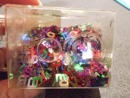 Glitzerbuchstaben, verschiedene Farben