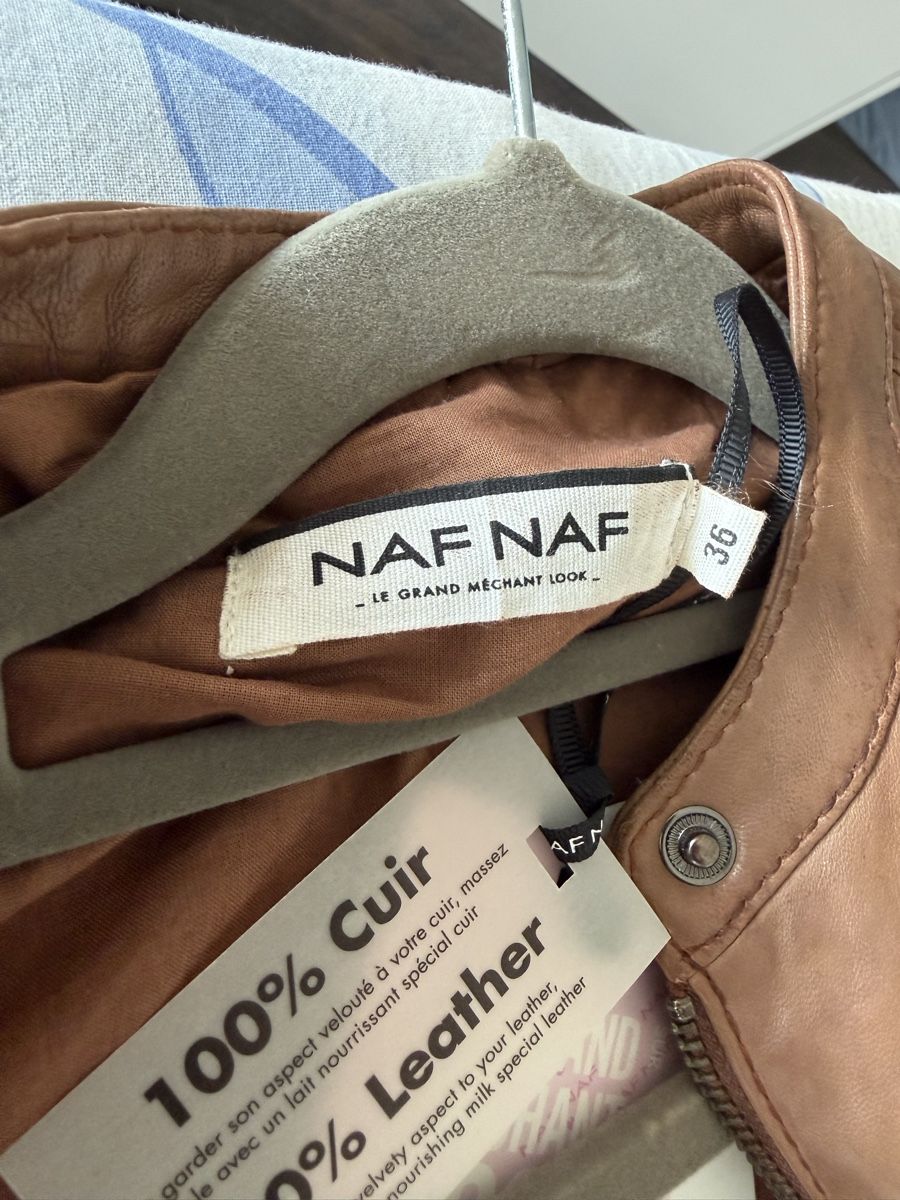 Nafnaf Giacche: Neue Lederjacke von Naf Naf, Grösse 36 – Nuovo e nell'imballaggio originale da Zürich venduto da Sunset69 6