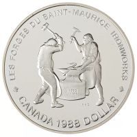 Canada 1 dollar 1988 - ARGENT