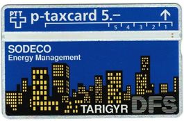 Taxcard 307L_89663 Sodeco 5 Fr 900 Ex gebraucht