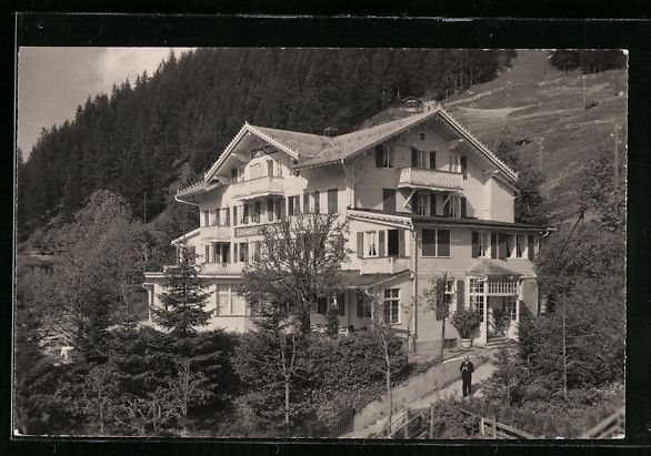 Cartoline postali: AK Adelboden, Hotel-Pension Edelweiss – Usato da Berlin venduto da bartko-reher