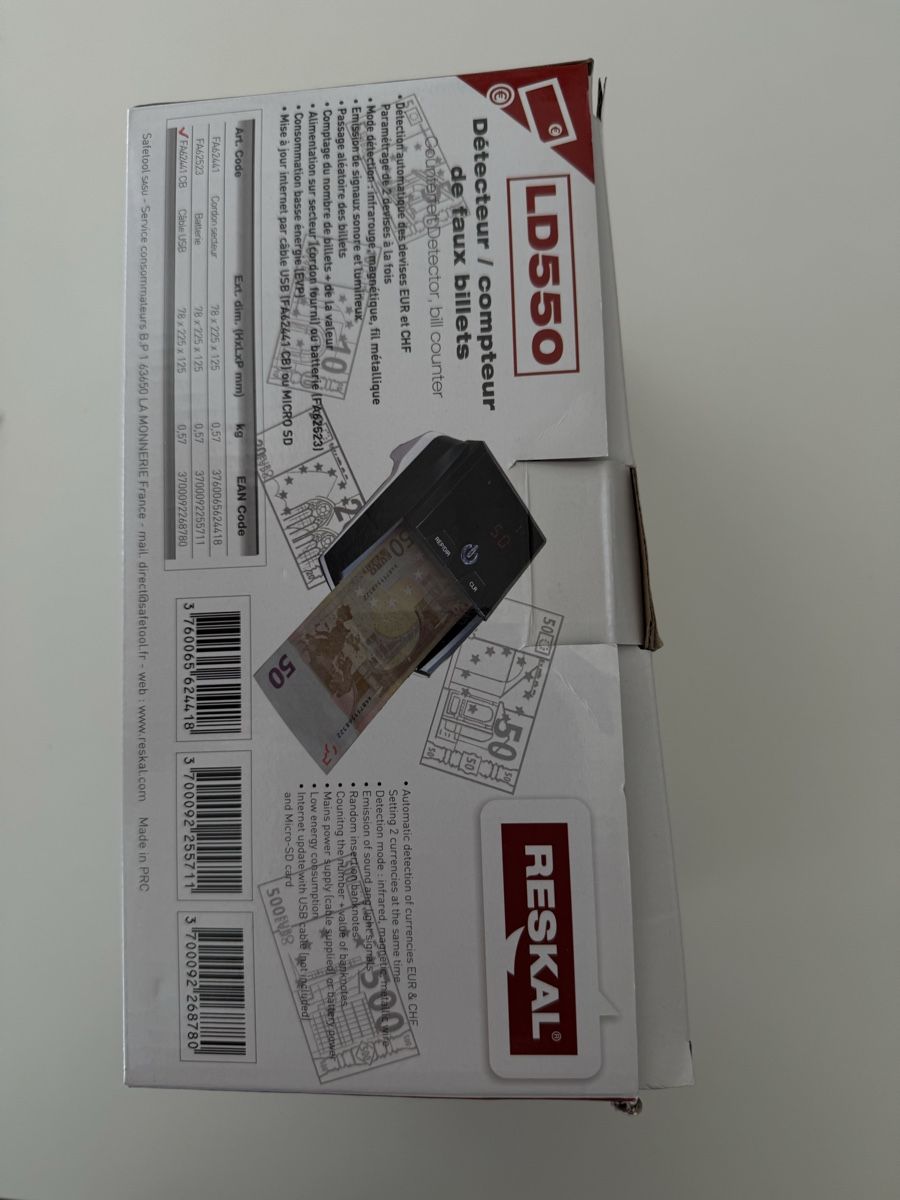 Tous les outils: Détecteur de faux billets – D'occasion à Thonex par Dashan