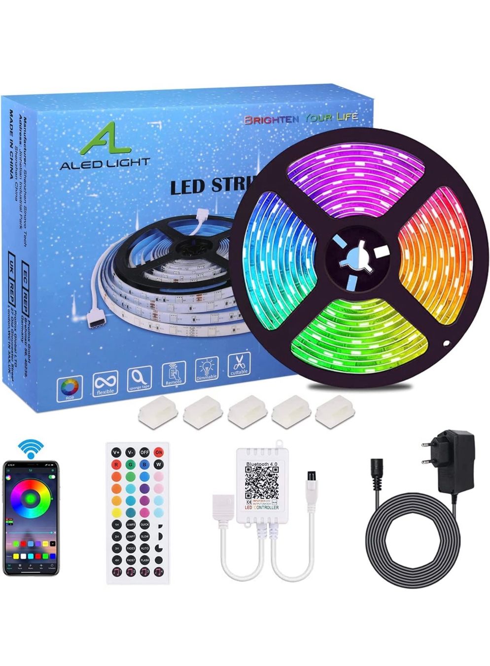 Lichterketten & Leisten: 5M LED Strip RGB 5050 – Neu und originalverpackt aus Nuglar von SaleRitter