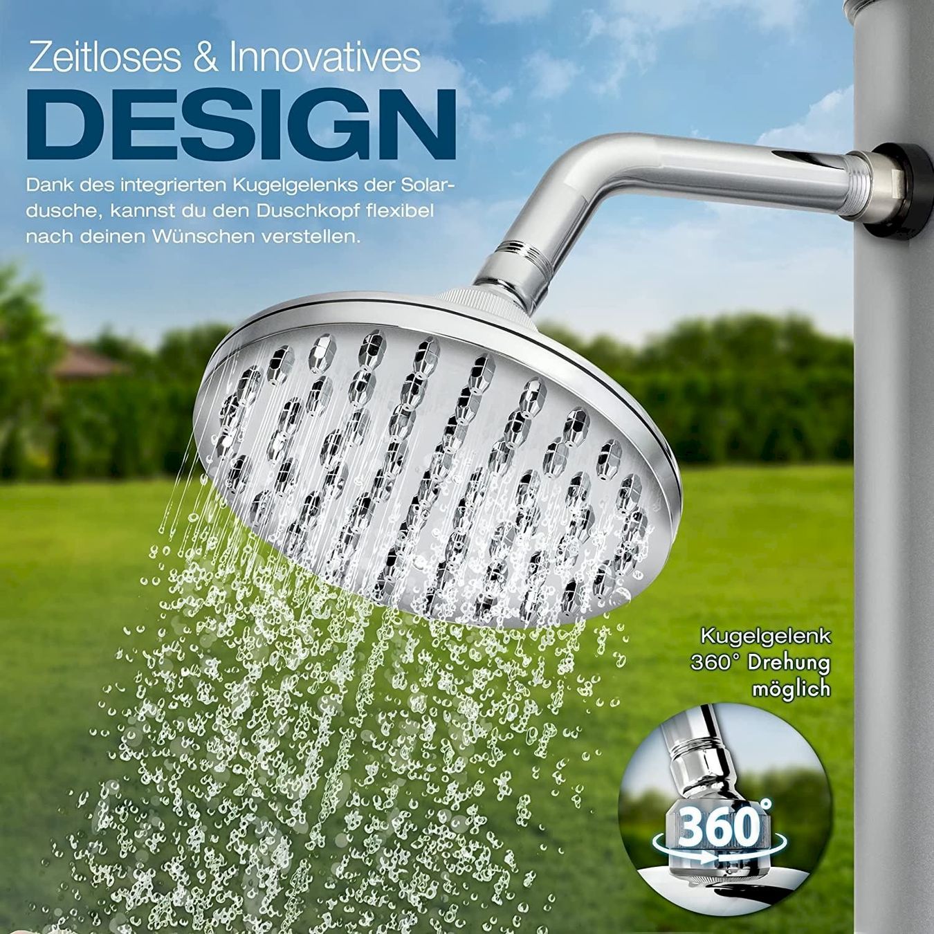 Docce: tillvex Solardusche 35L Schwarz/Silber – Nuovo e nell'imballaggio originale da Bottighofen venduto da zaap 3