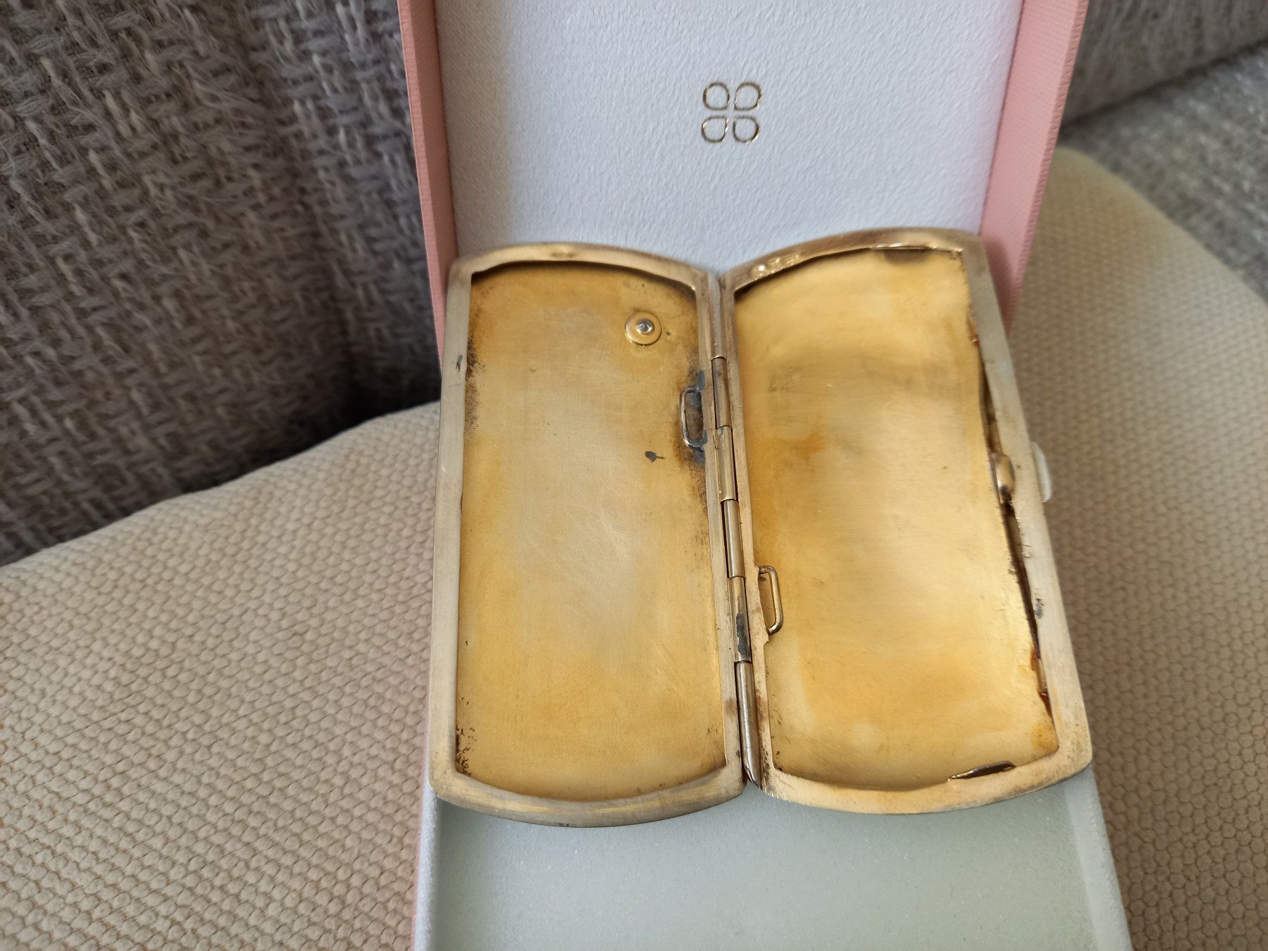 Sonstige Tabakwaren: Schöne Etui Silber 800 mit Brillant ca. 0,30ct – Gebraucht aus Rickenbach LU von pepan44 2