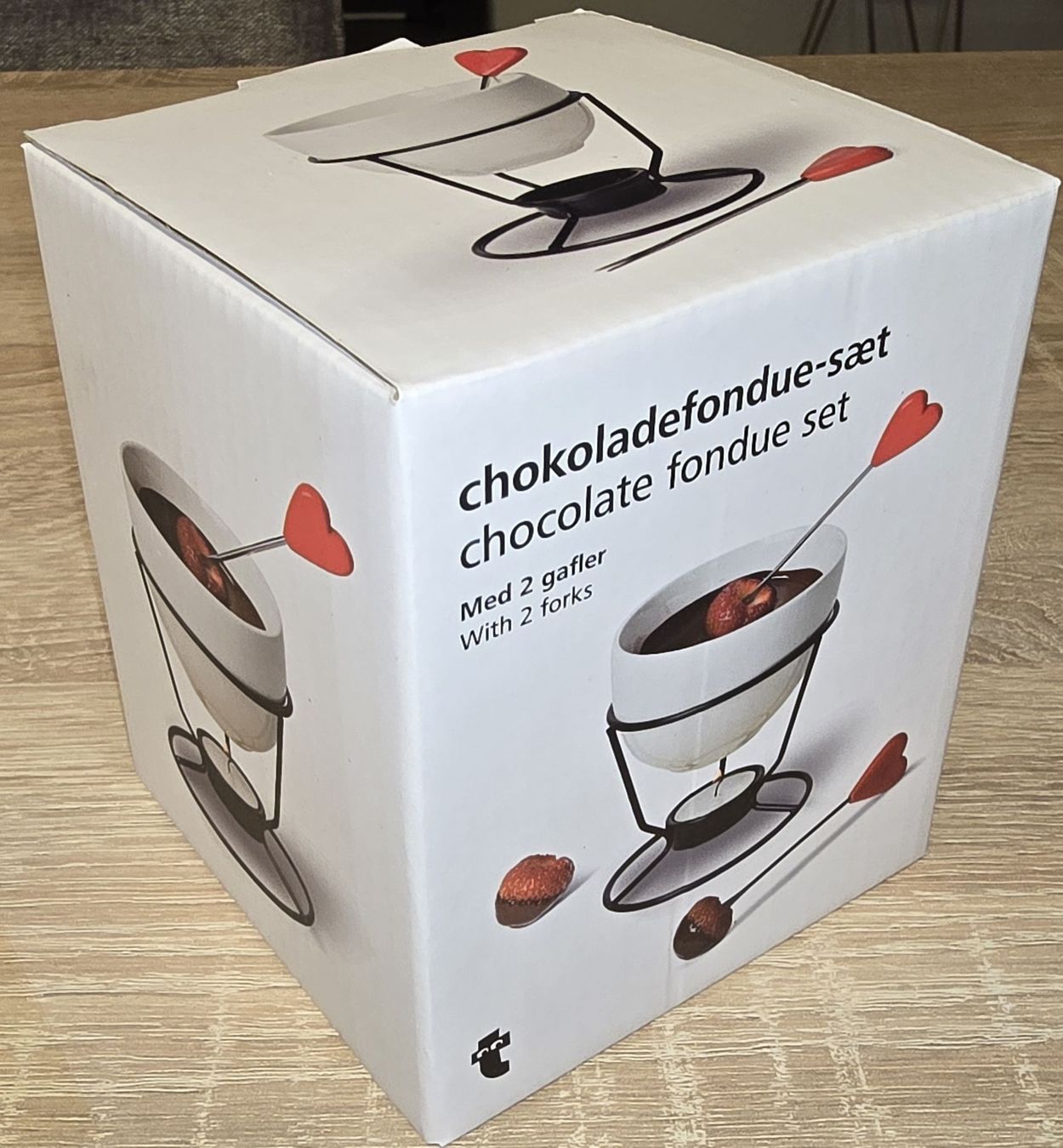 Elettrodomestici da cucina: Schokoladenfondue-Set mit Herz-Gabeln – Nuovo (secondo la descrizione) da Rheinfelden venduto da Bieri92