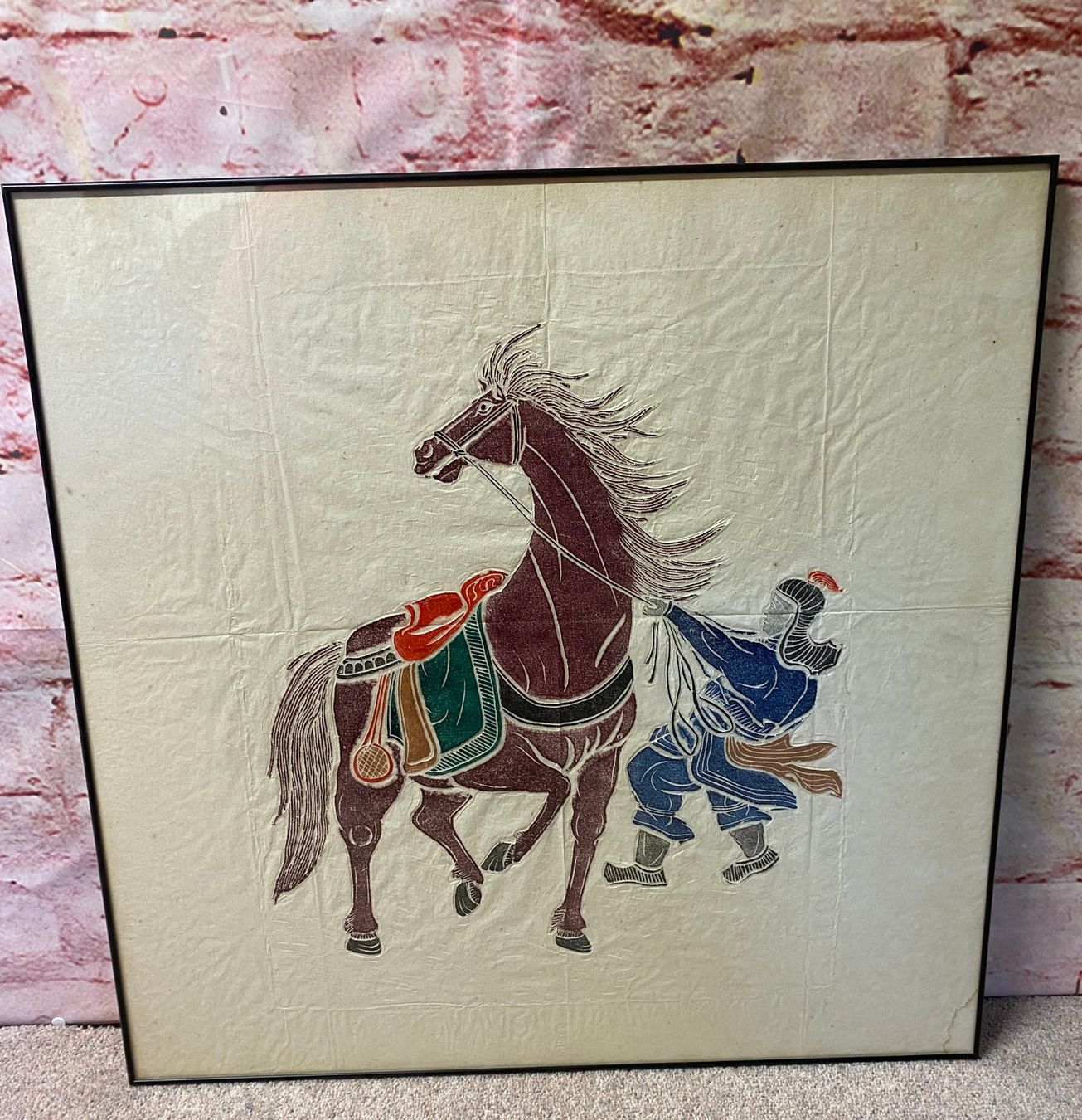 Gravures sur bois: Reiter, der ein Pferd zähmt – D'occasion à Münchenstein par tsp01 8