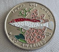 Münze Kuba Fauna del Caribe 1 Peso 1994