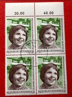 4 er Block Österreich Briefmarken mit Stempel  