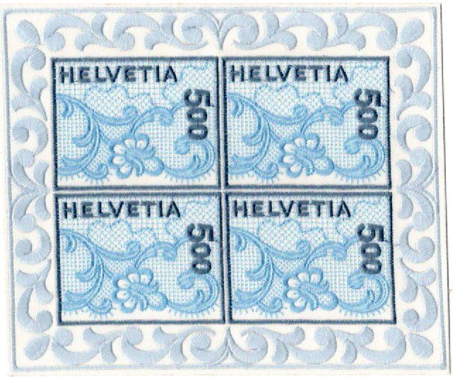 Tutti i francobolli: 4er-Block gestickte Marken, 2000, ** – Nuovo (secondo la descrizione) da Bonstetten venduto da Pinguin75