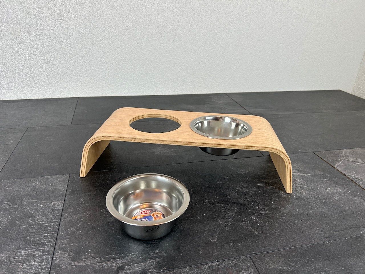 Mangimi: Futternapf Eiche mit 2 Näpfen Hund Katze PFOTE® – Nuovo e nell'imballaggio originale da Sirnach venduto da XELOonlineGmbH 4