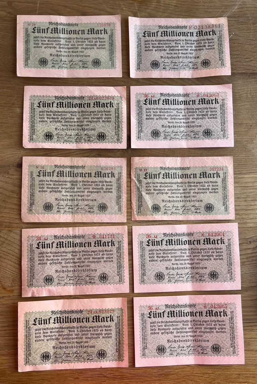 Banconote: Reichsbanknoten Sammlung – Usato da Steckborn venduto da C.Alexandropoulos 4