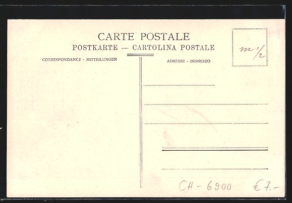 Cartoline postali: Lugano, Anlage mit Springbrunnen, Ortspa – Usato da Berlin venduto da bartko-reher 1