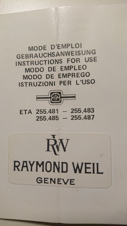 Raymond Weil Uhr 5405 1988 Kaufen auf Ricardo