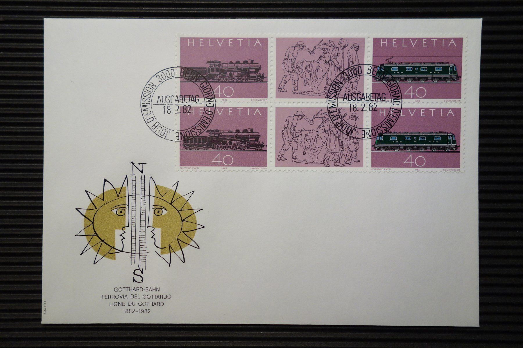 Tutti i francobolli: 1982 FDC 100 Jahre Gotthard-Bahn – Nuovo (secondo la descrizione) da Mettmenstetten venduto da Sutasso