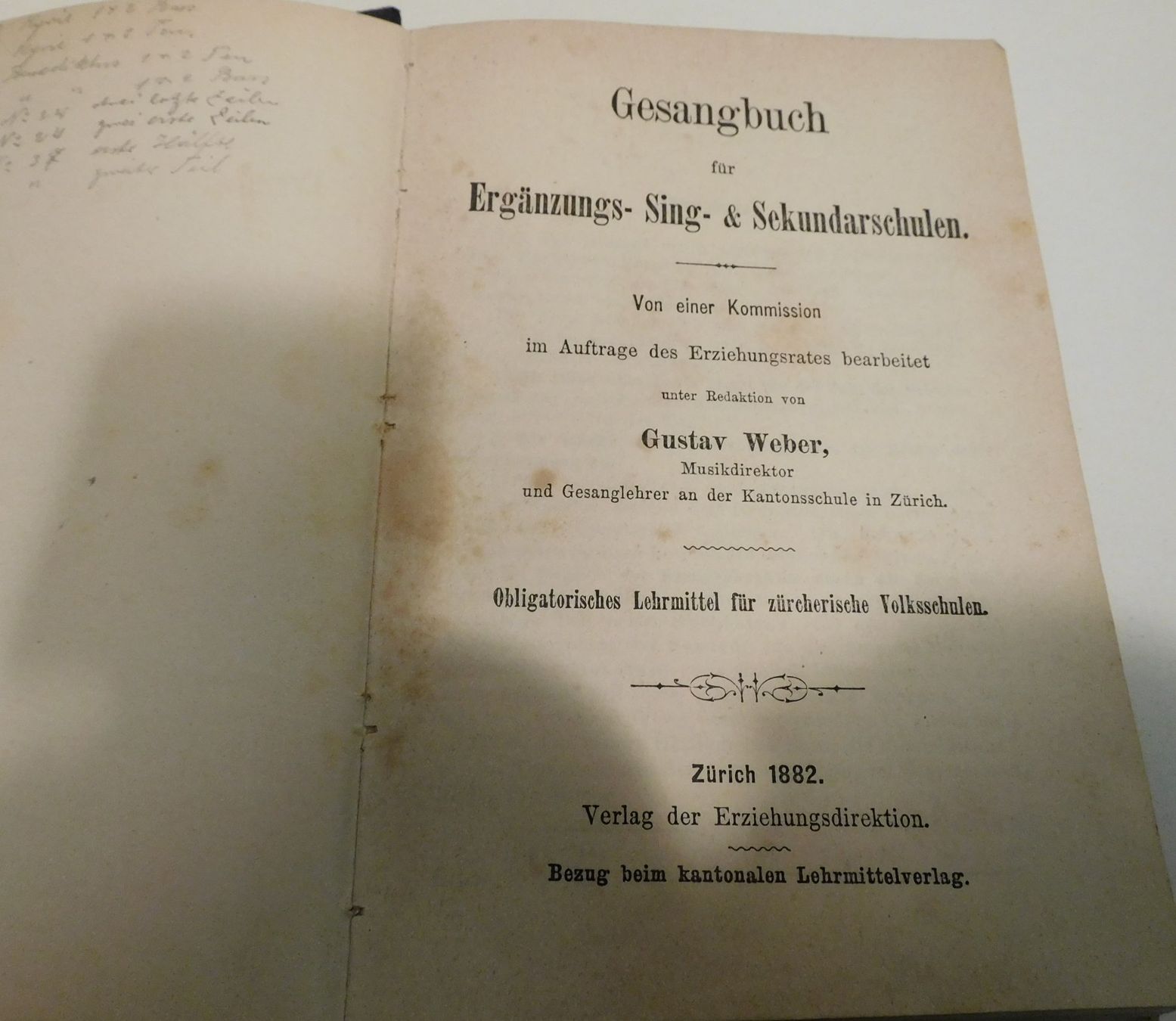 Bücher: 1882 antikes Gesangsbuch Buch antik – Gebraucht aus Sursee von 76