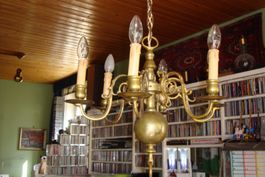 Deckenlampe antik, Hängelampe, Kronleuchter sechsarmig