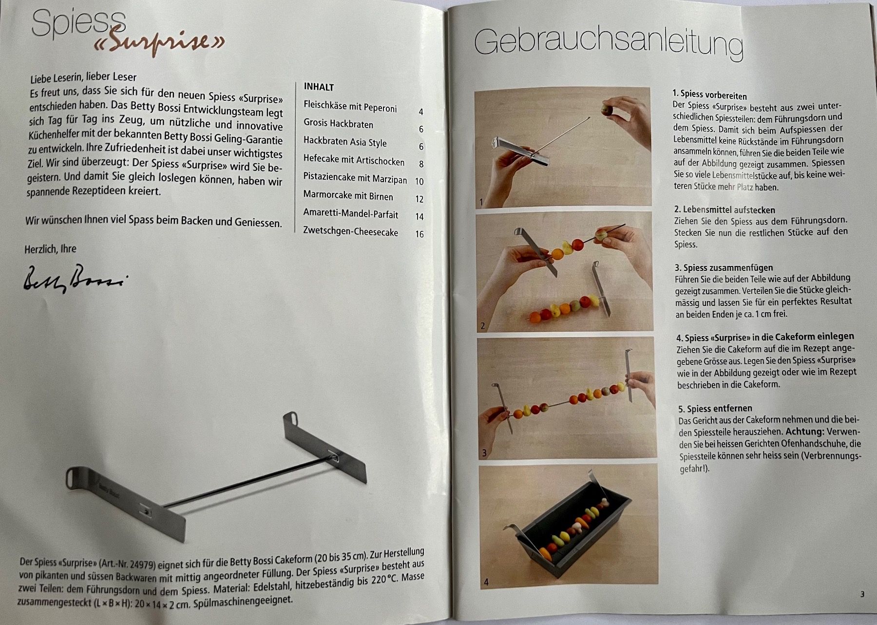 Betty Bossi Backformen: Betty Bossi Brioche Surprise – Neu (gemäss Beschreibung) aus Wallbach von 10merlin 1