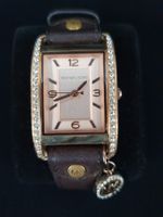 Micheal Kors MK Uhr aus Stainless Stahl, Leder und Zirkone.