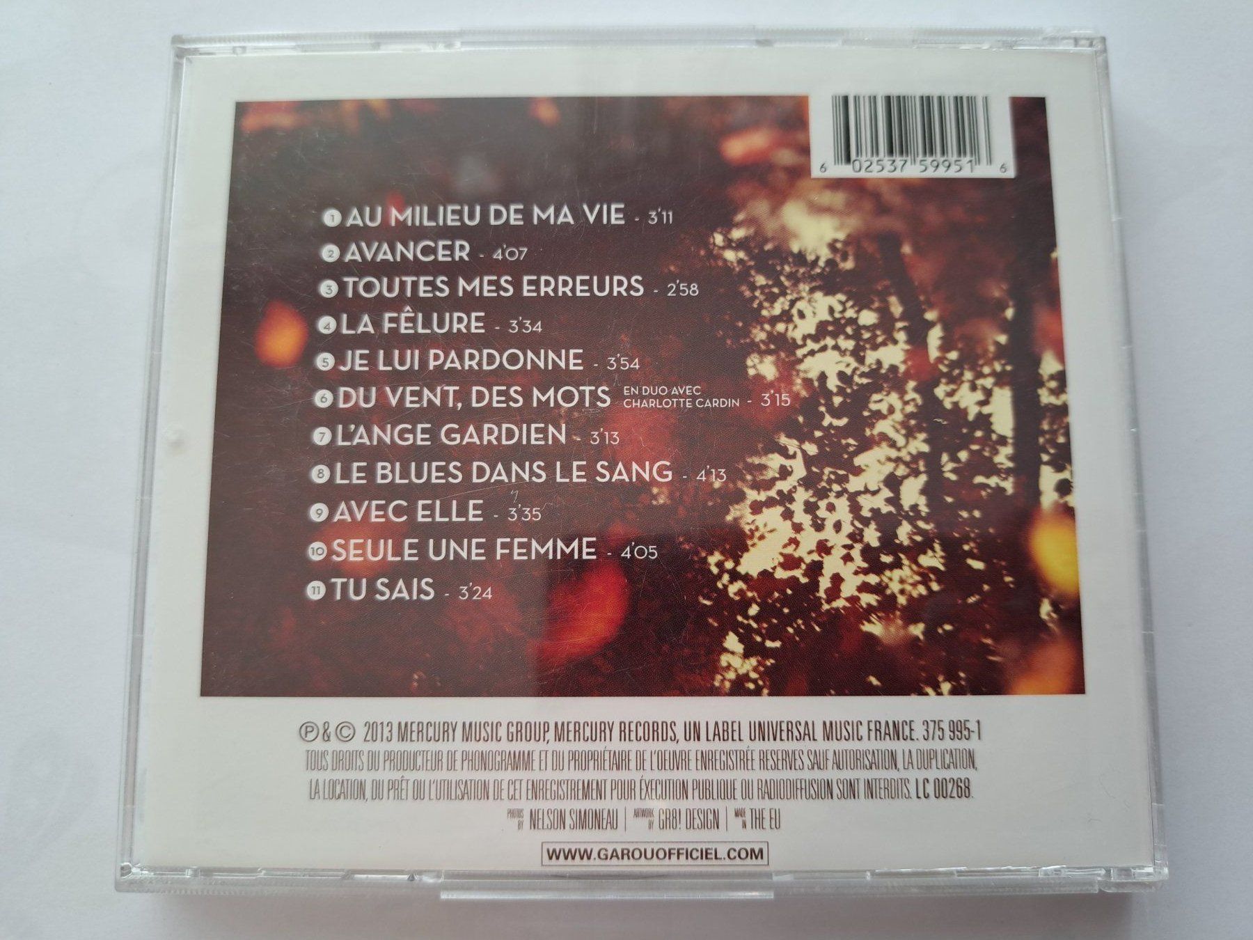 CDs: Cd Garou - Au milieu de ma vie  – D'occasion à Pully par bro_n52j 1