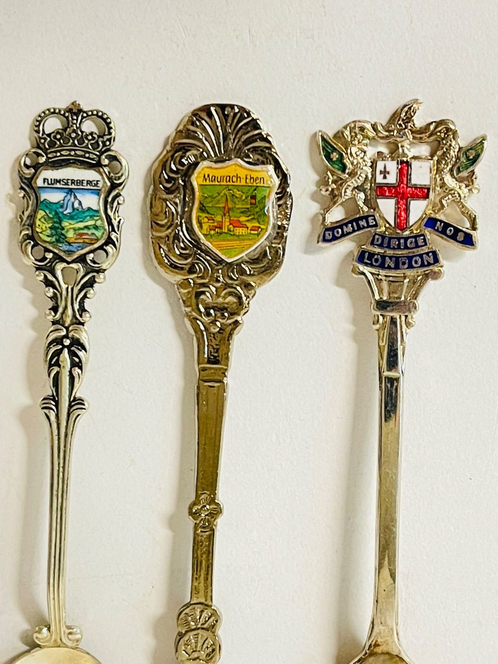 Cucchiai: 5 alte Souvenirlöffel, diverse Motive – Usato da Olten venduto da ELHANDEL 5