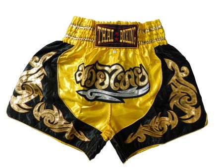 Muay Thai Shorts Erwachsene Gelb M L XL XXL XXXL Training