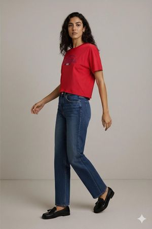 Sonoma Lifestyle Rotes USA T-Shirt - Größe M