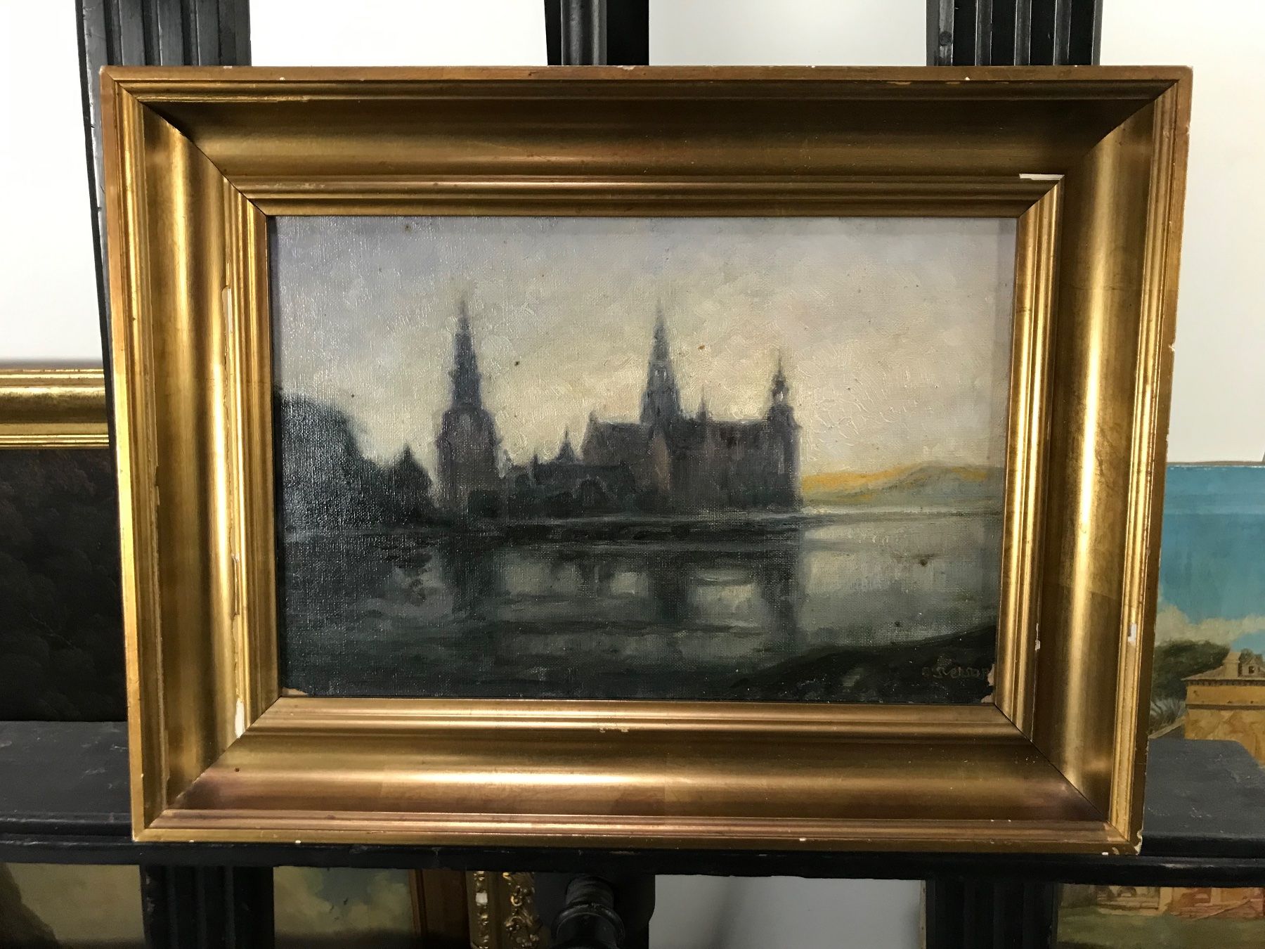 Dipinti: Schloss Fredericksborg O. Svenson 1921 – Usato da Wolfhalden venduto da SecondAntique