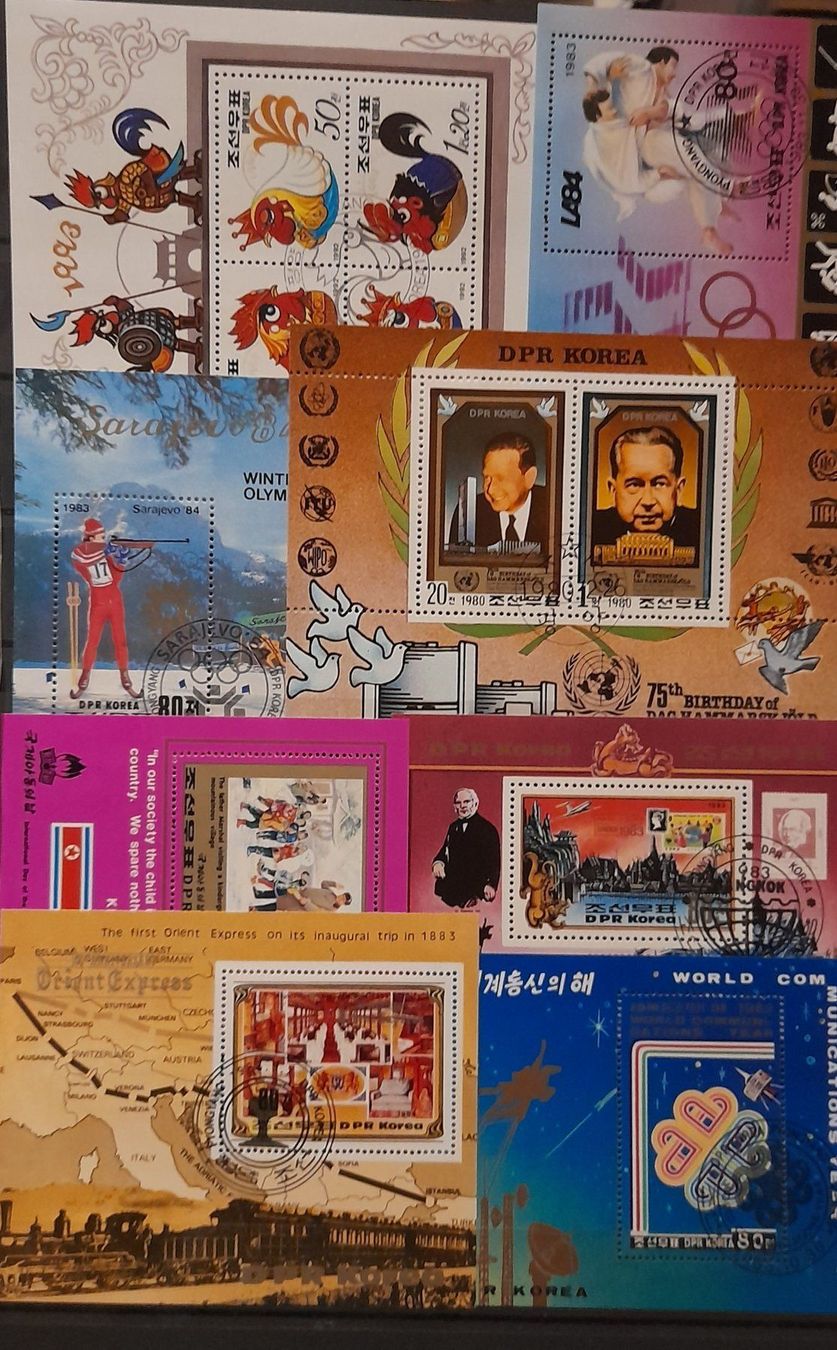 Tutti i francobolli: 16 Sonderblocks Korea – Usato da Balgach venduto da SIMEON27 1