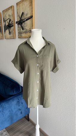 Khaki Bluse Grösse M / 38