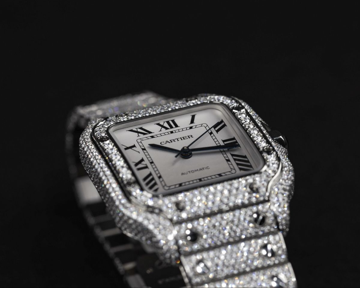 Cartier Uhren: Cartier Santos Iced Out – Neu (gemäss Beschreibung) aus Sevelen von daVinci02