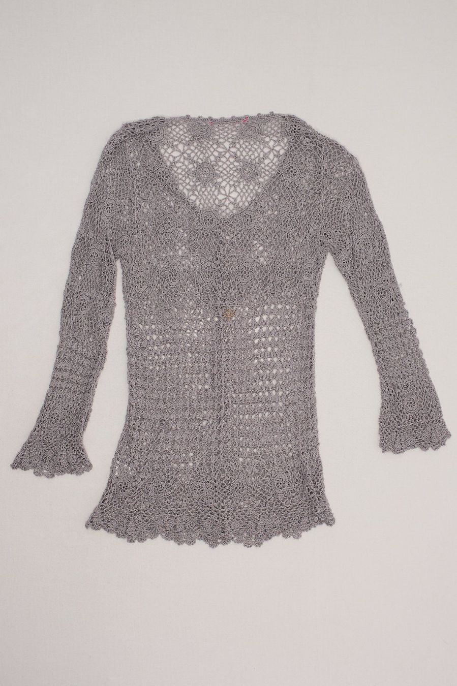 Gilet & Giacche senza maniche: Definitions Gilet Maille Ajourée Gris T. 44 – Usato da Fribourg venduto da re-fine 3