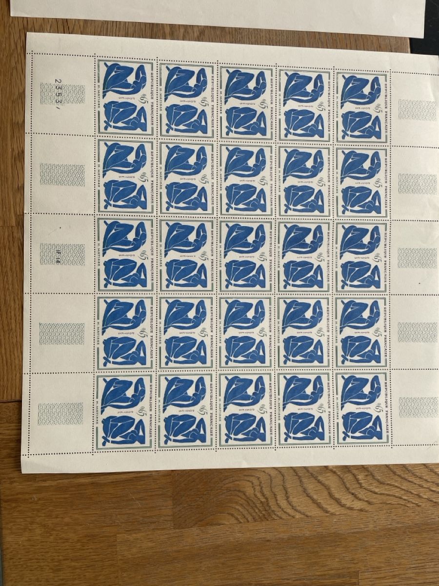 Alle Briefmarken: Bogensatz Frankreich Gemälde Postfrisch  – Gebraucht aus Roggwil TG von Lph_m9nm 4