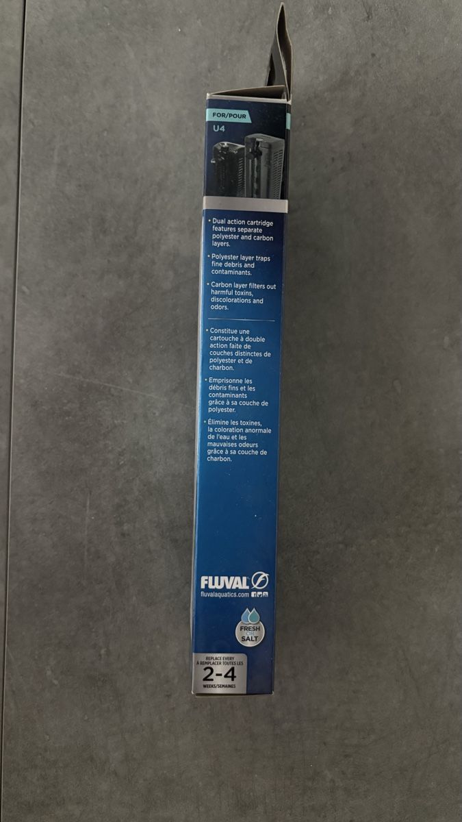 Fluval Filtri: Filterkartuschen Fluval Poly-Carb U4 2 Stück neu – Nuovo e nell'imballaggio originale da Niederrohrdorf venduto da Aldi01 2
