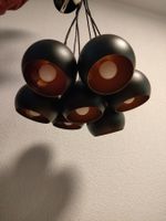 Schwarze Kugelleuchte, Lampe, Deckenlampe